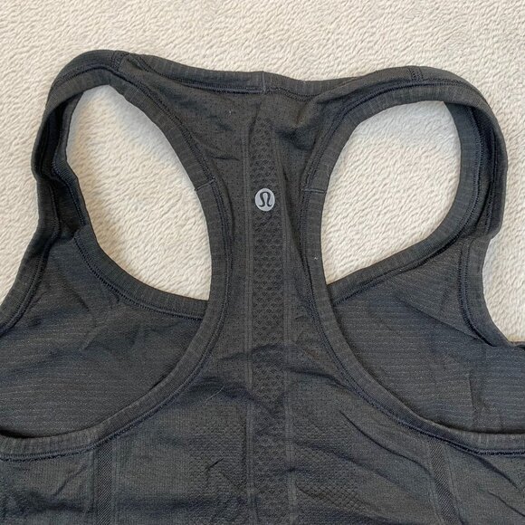 Lululemon Womens Athletic Tank Top Small Black Graphic Print Ride Racerback Gym - Picture 7 of 9